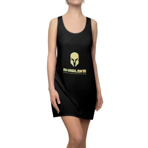 A1-Vigilante Sparta  Women's Cut & Sew Racerback Dress (AOP)