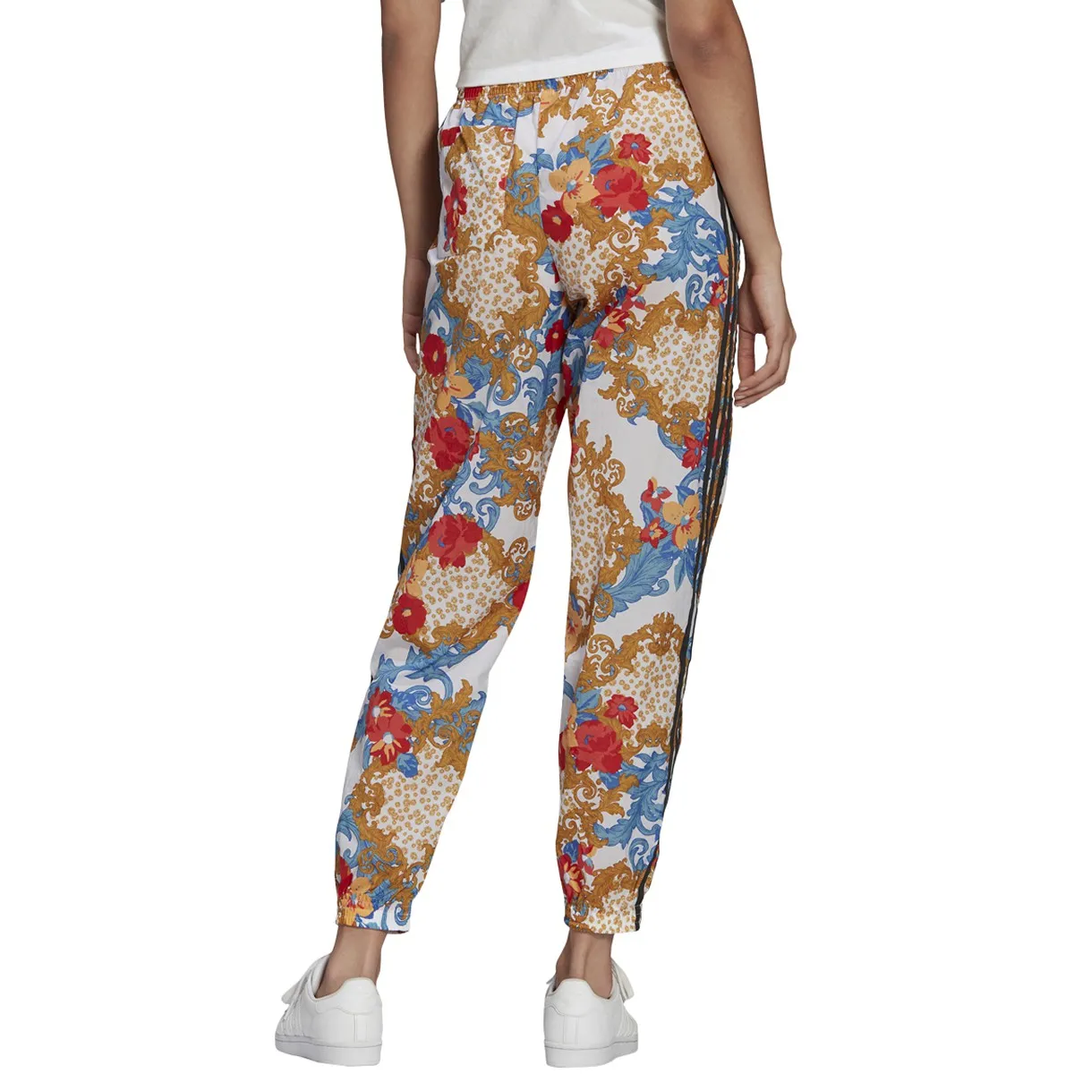 Adidas Trefoil Floral Print Women's Joggers Multi Color