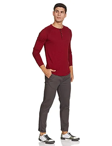 Amazon Brand - Inkast Denim Co. Men's Regular T-Shirt (AZ-TS-09_Vintage Maroon 3XL)