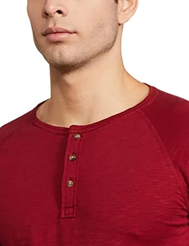 Amazon Brand - Inkast Denim Co. Men's Regular T-Shirt (AZ-TS-09_Vintage Maroon 3XL)