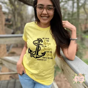 ANCHORED SHORT SLEEVE WOMEN'S T-SHIRT | UNISEX CUT