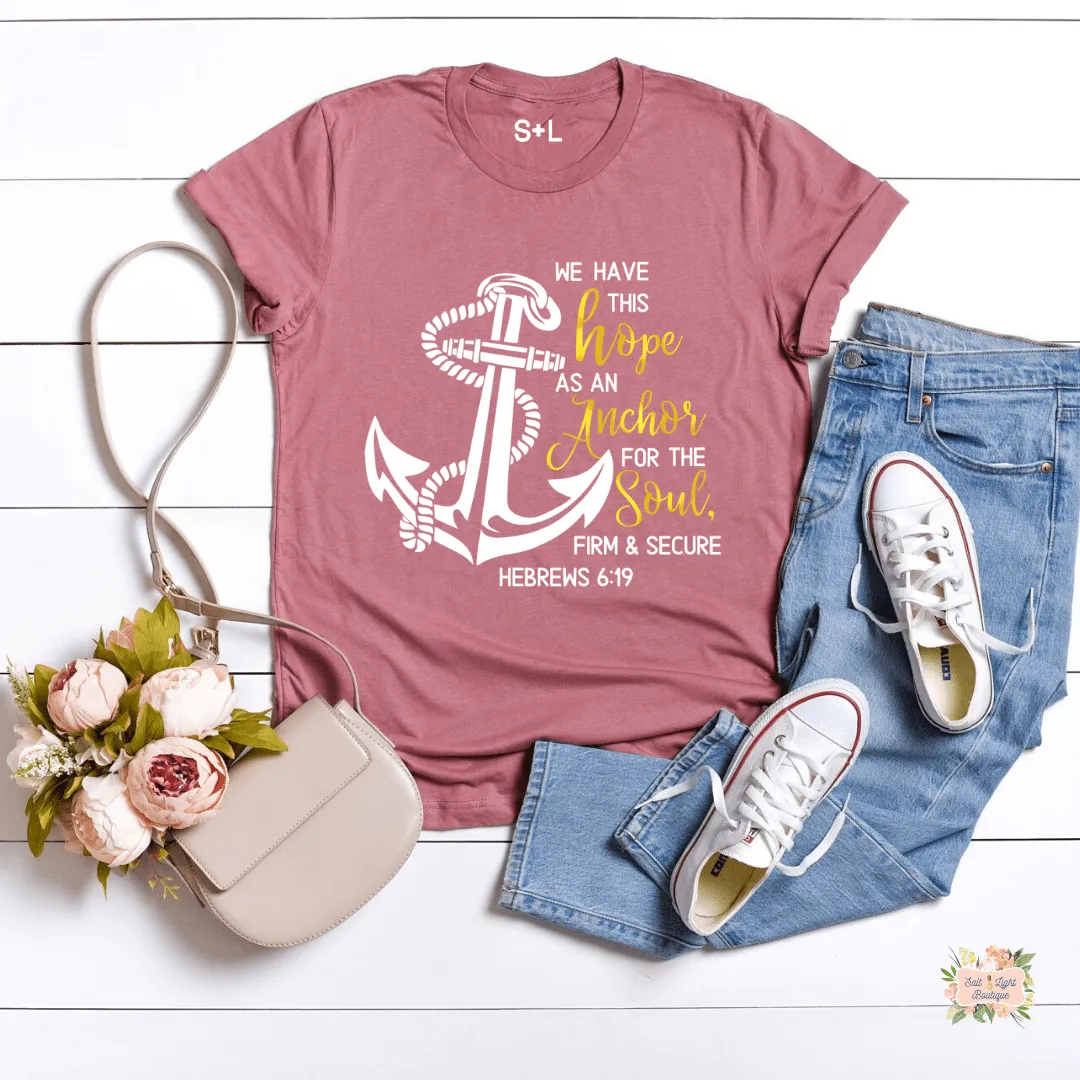 ANCHORED SHORT SLEEVE WOMEN'S T-SHIRT | UNISEX CUT