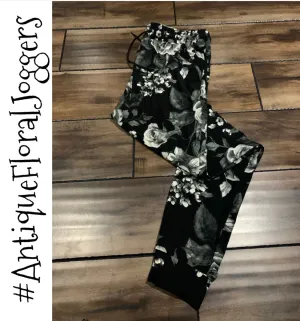 Antique Floral Joggers