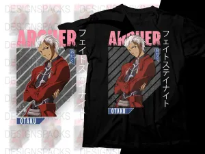 Archer Otaku Stylish Graphic Anime Png Digital Download