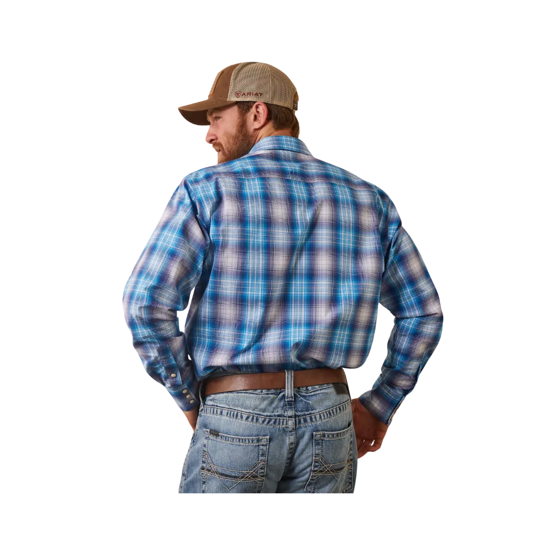 Ariat Men's Pro Series Lukas Classic Fit Light Blue Shirt