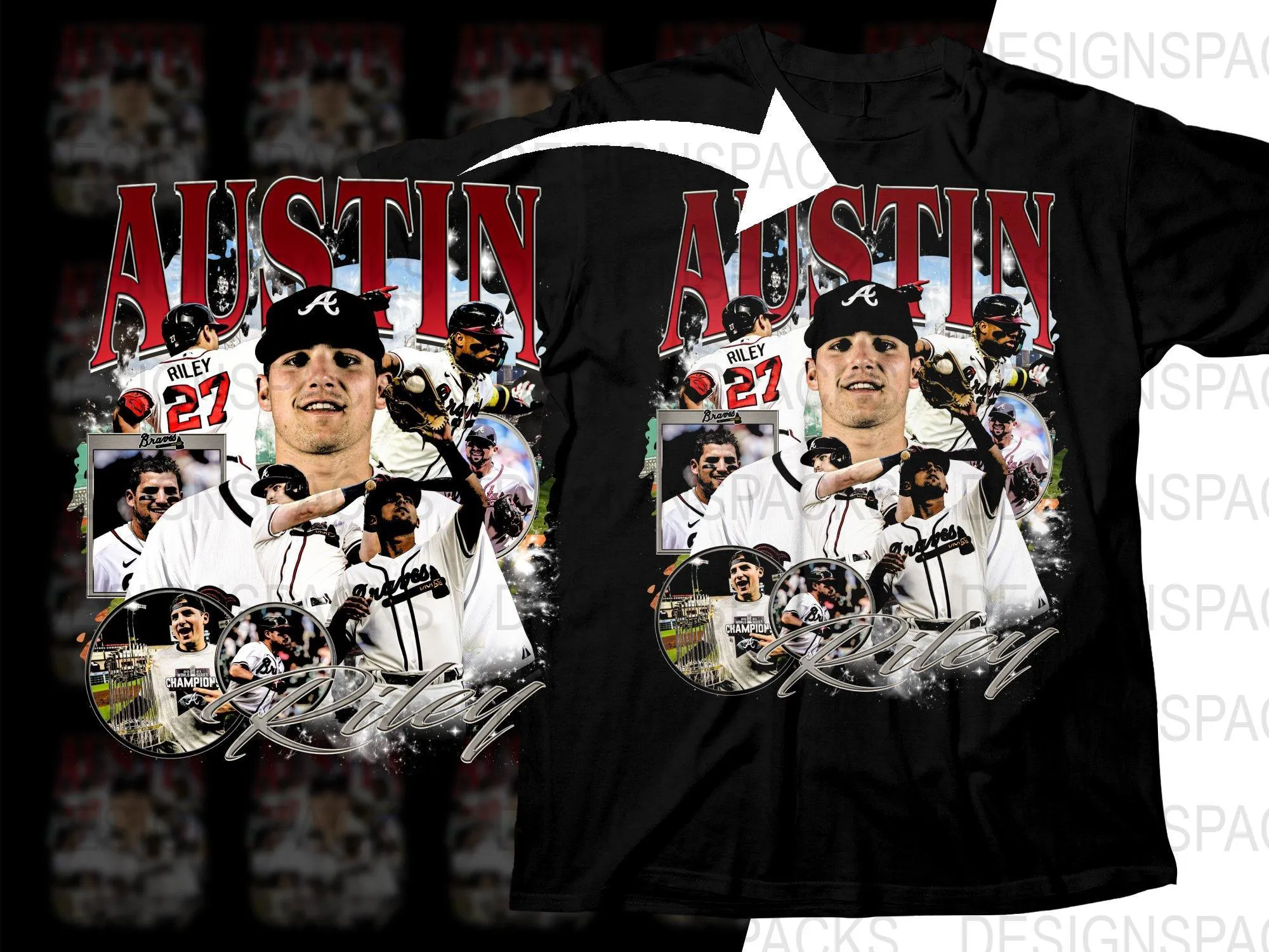 Austin Riley Braves Exclusive Graphic Png Digital Download