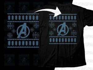 Avengers Snowflakes Christmas Graphic Png Digital Download