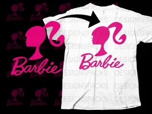 Barbie Logo Fashion Casual Png Digital Download