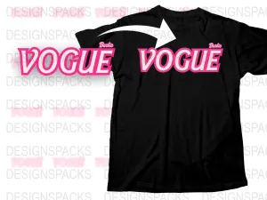 Barbie Vogue Logo Graphic Png Digital Download