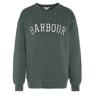 Barbour Northumberland Ladies Crew Neck Sweatshirt - Olive