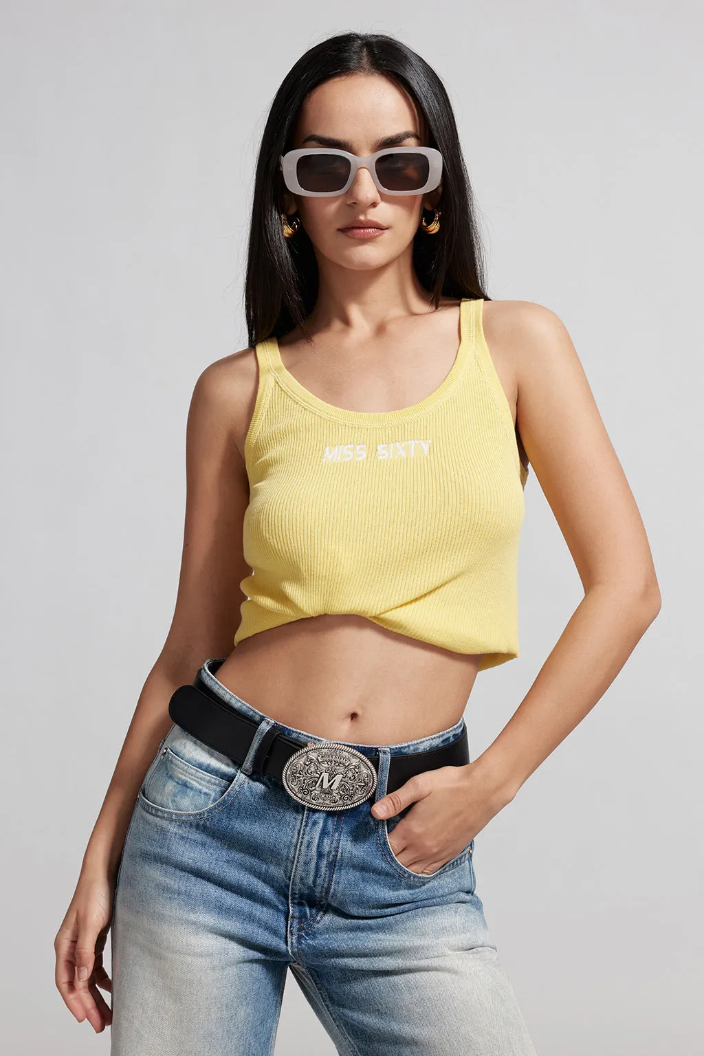 Basic White Vest With Logo
