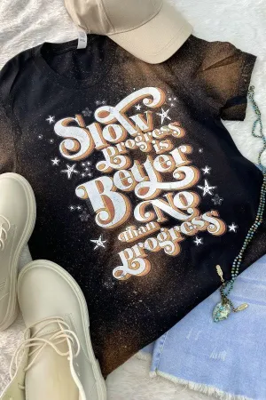 BC SLOW PROGRESS- BLEACHED BLACK