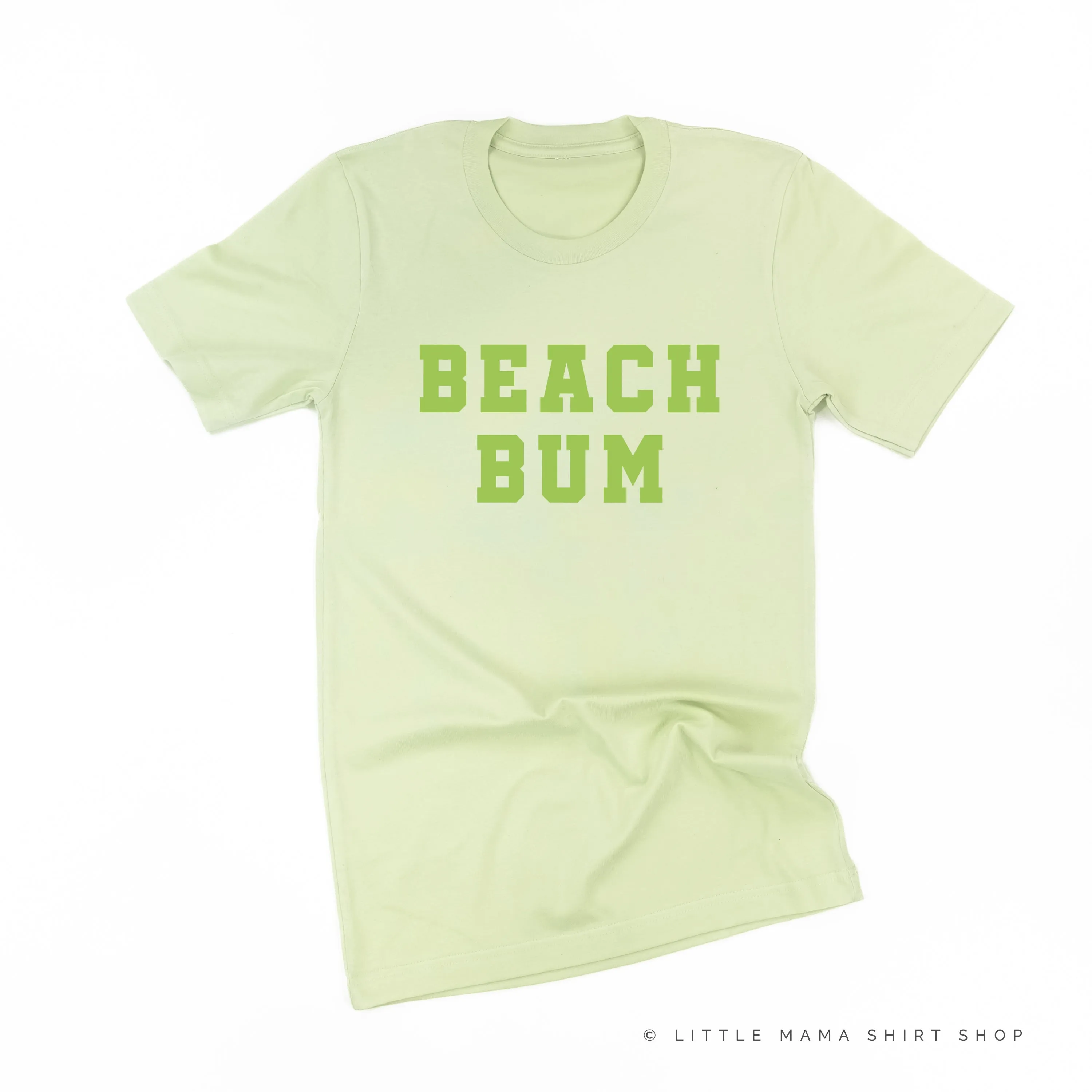BEACH BUM DESIGN FRONT / OCEAN SUNSET BACK - Unisex Tee