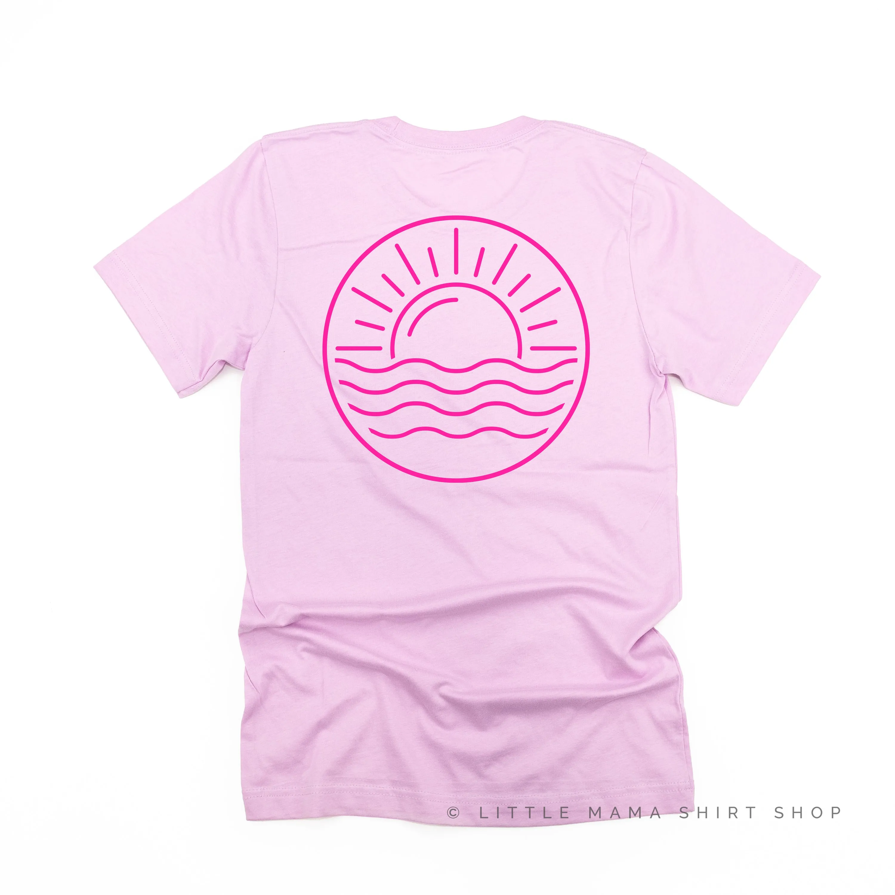 BEACH BUM DESIGN FRONT / OCEAN SUNSET BACK - Unisex Tee