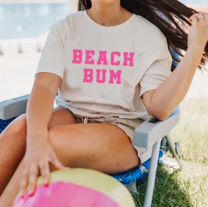 BEACH BUM DESIGN FRONT / OCEAN SUNSET BACK - Unisex Tee