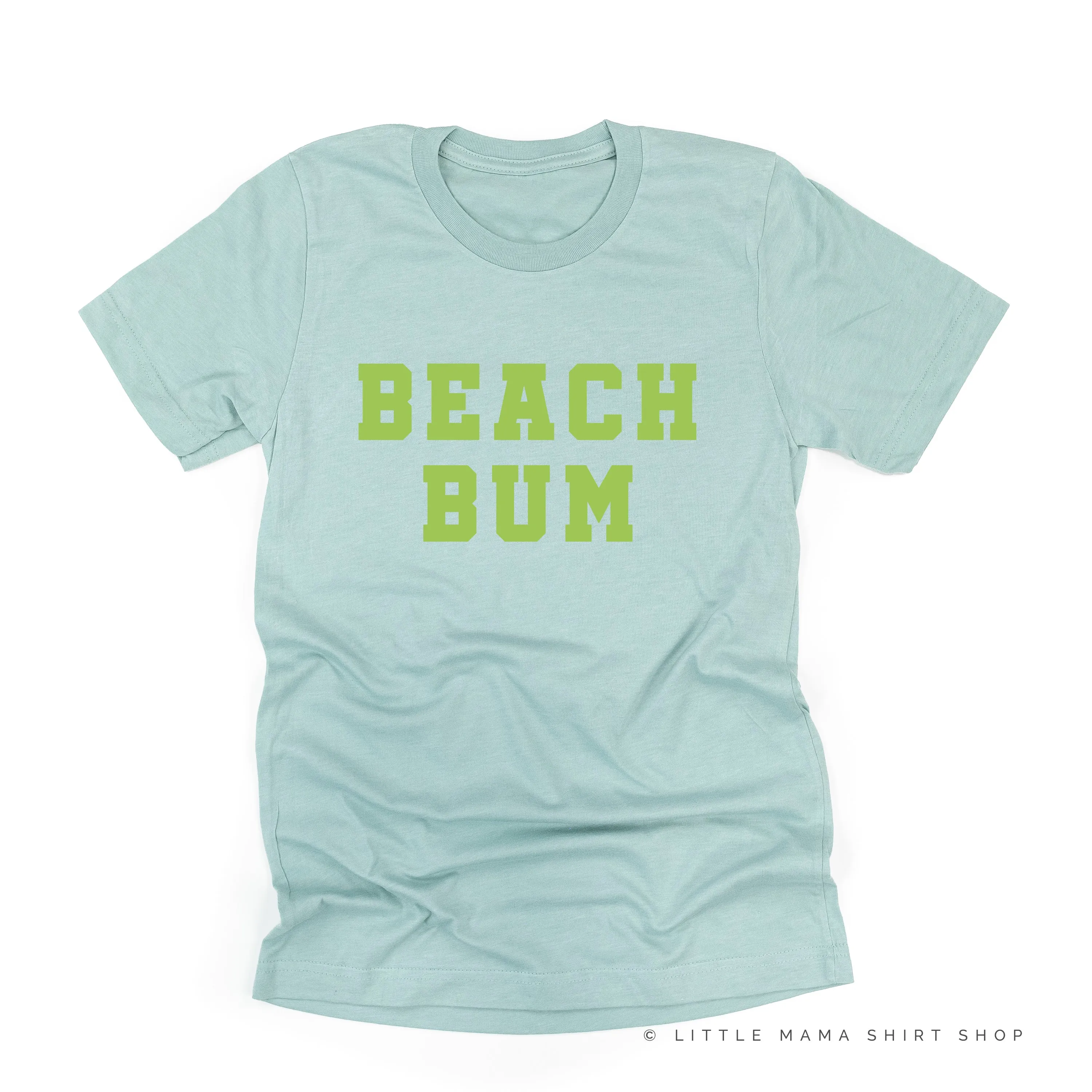 BEACH BUM DESIGN FRONT / OCEAN SUNSET BACK - Unisex Tee