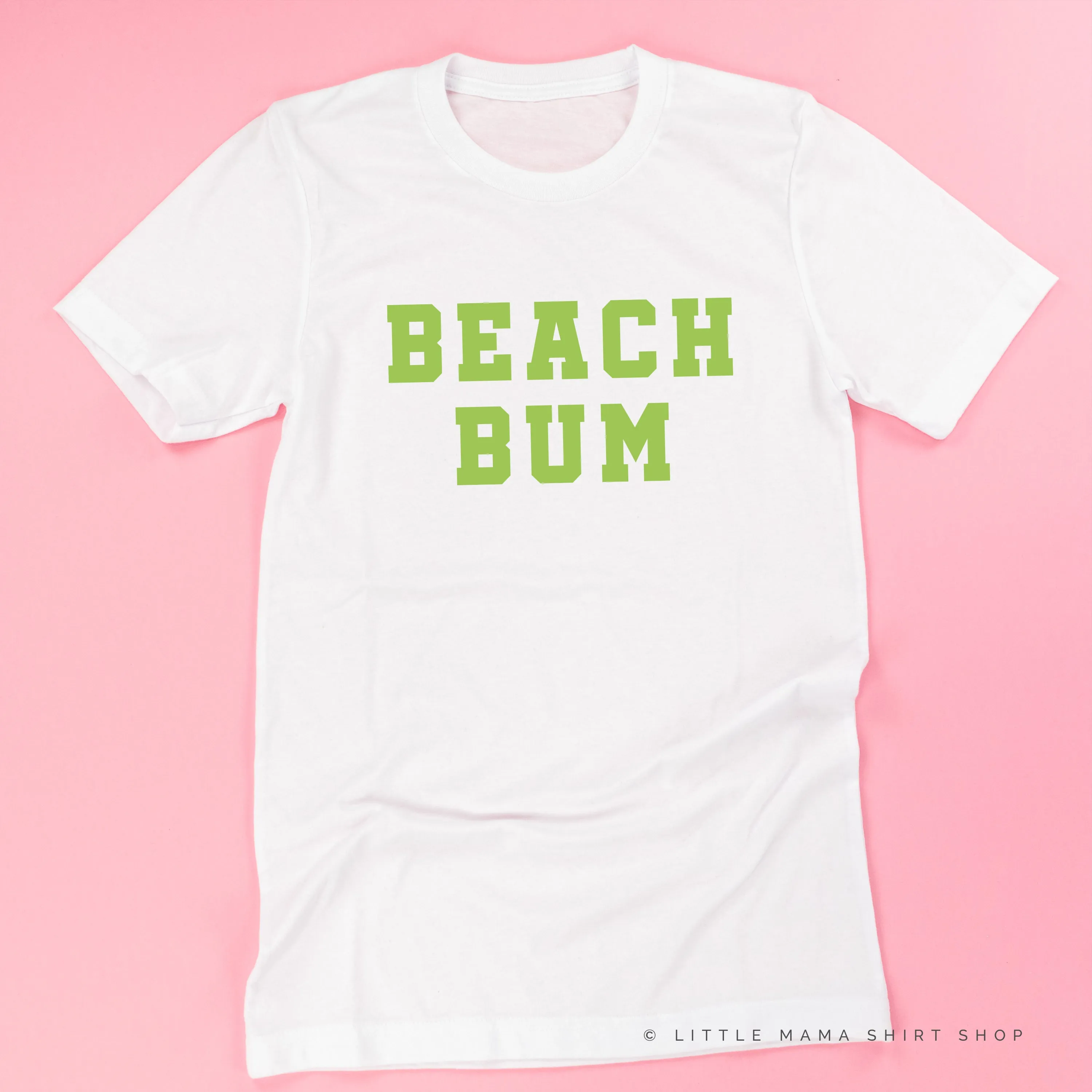 BEACH BUM DESIGN FRONT / OCEAN SUNSET BACK - Unisex Tee