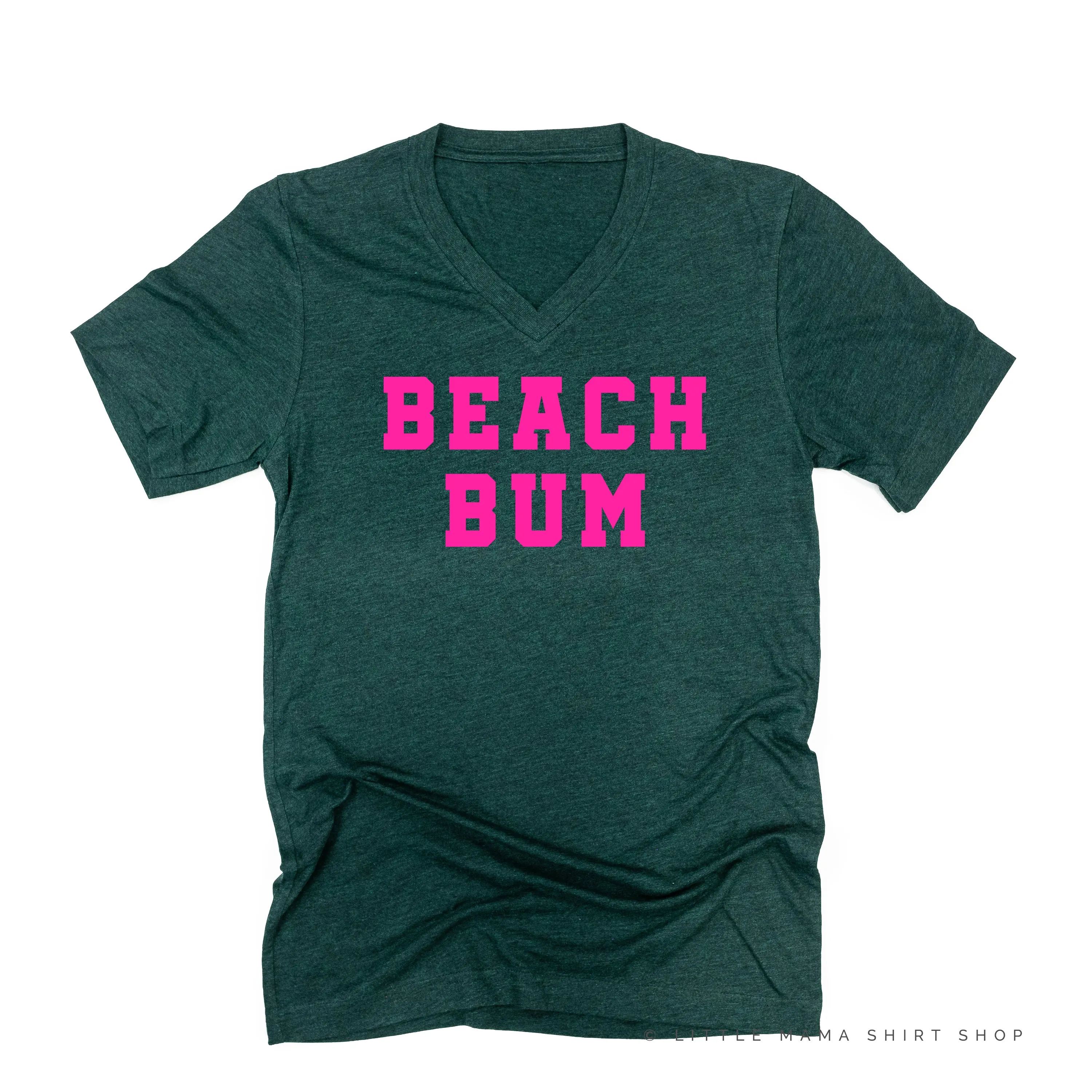 BEACH BUM DESIGN FRONT / OCEAN SUNSET BACK - Unisex Tee