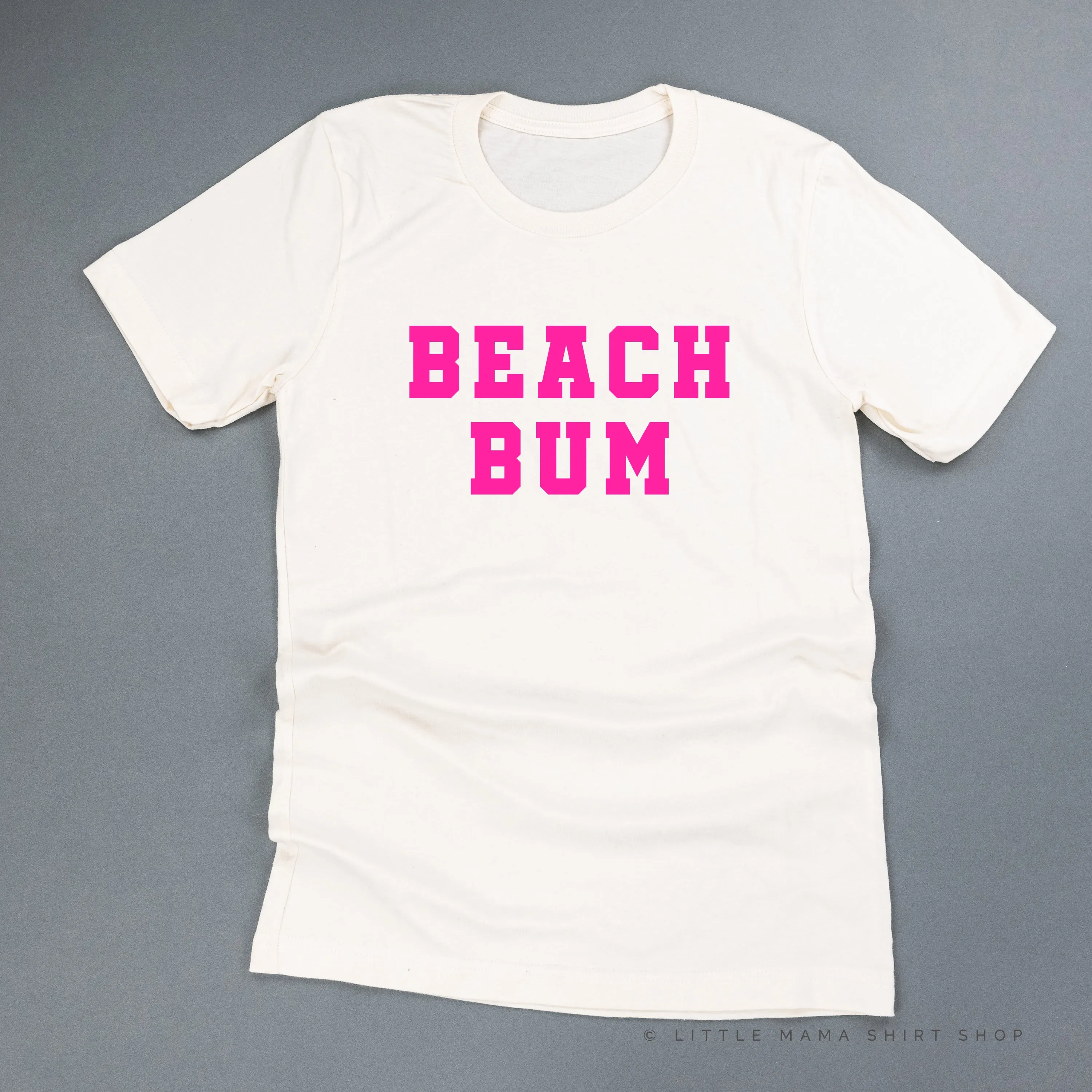 BEACH BUM DESIGN FRONT / OCEAN SUNSET BACK - Unisex Tee