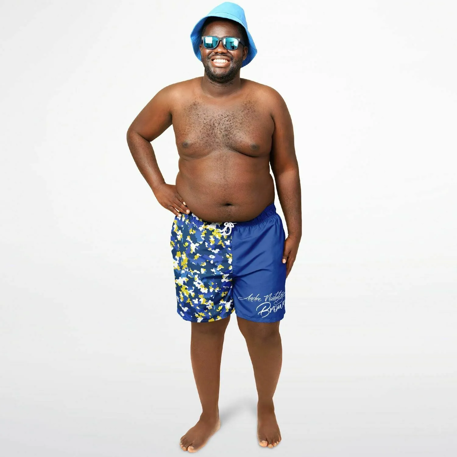 Blk Insct Famili Plus-size Swim Trunks - AOP