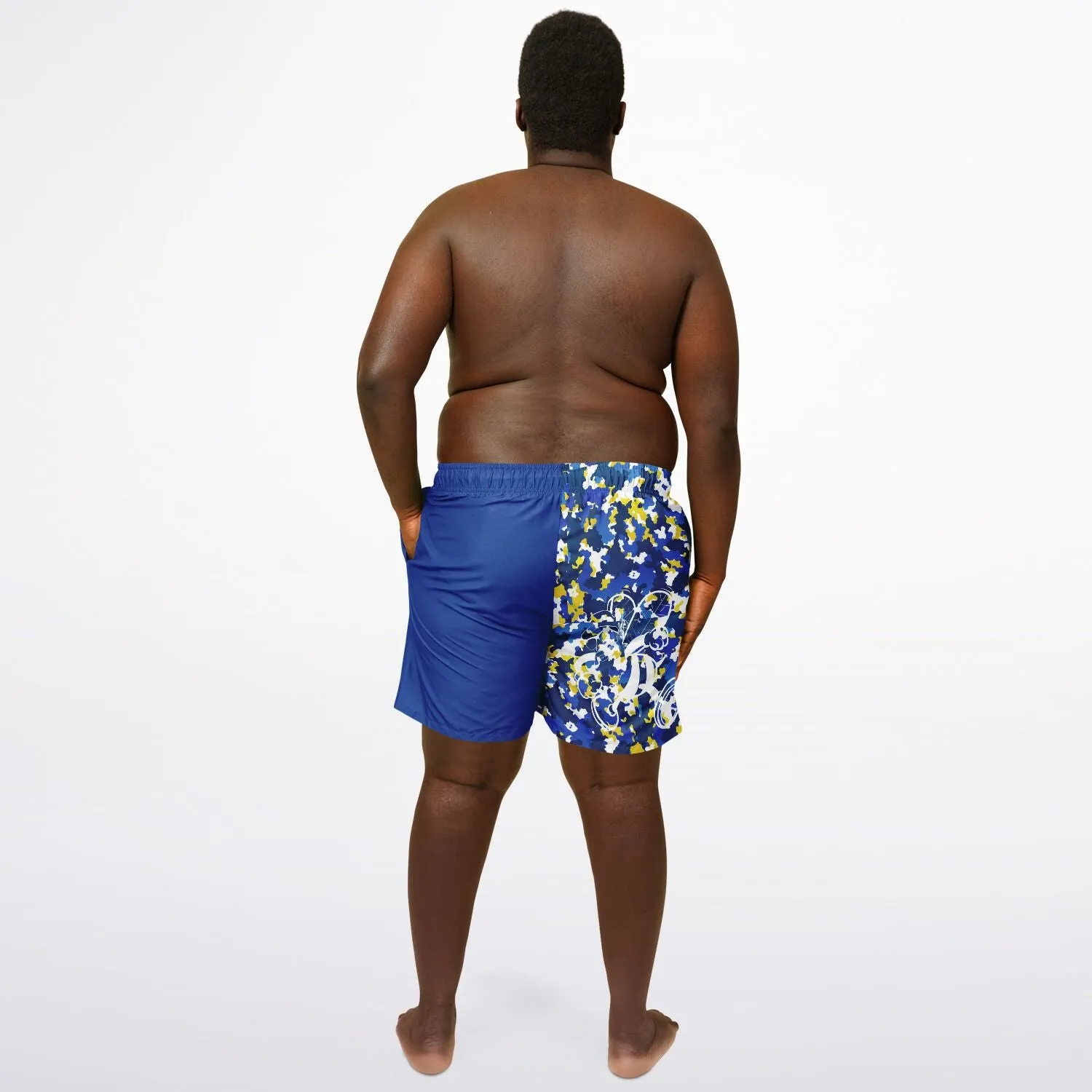 Blk Insct Famili Plus-size Swim Trunks - AOP