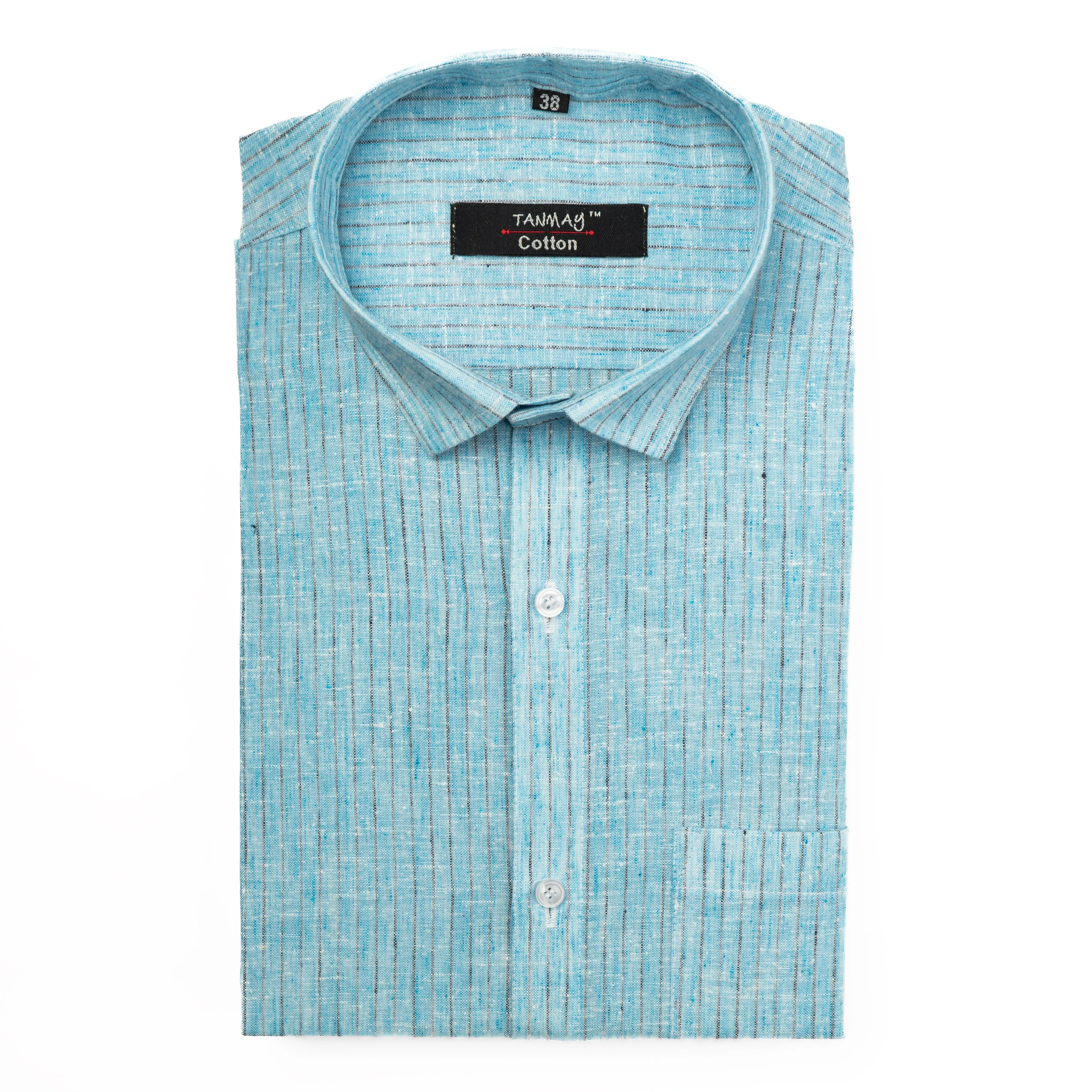 Blue Color Cotton Lining Shirts For Men