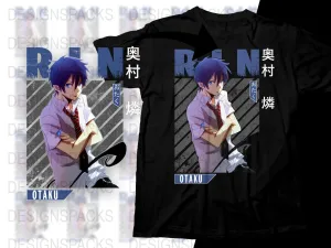 Blue Haired Anime Rin Stylish Design Png Digital Download