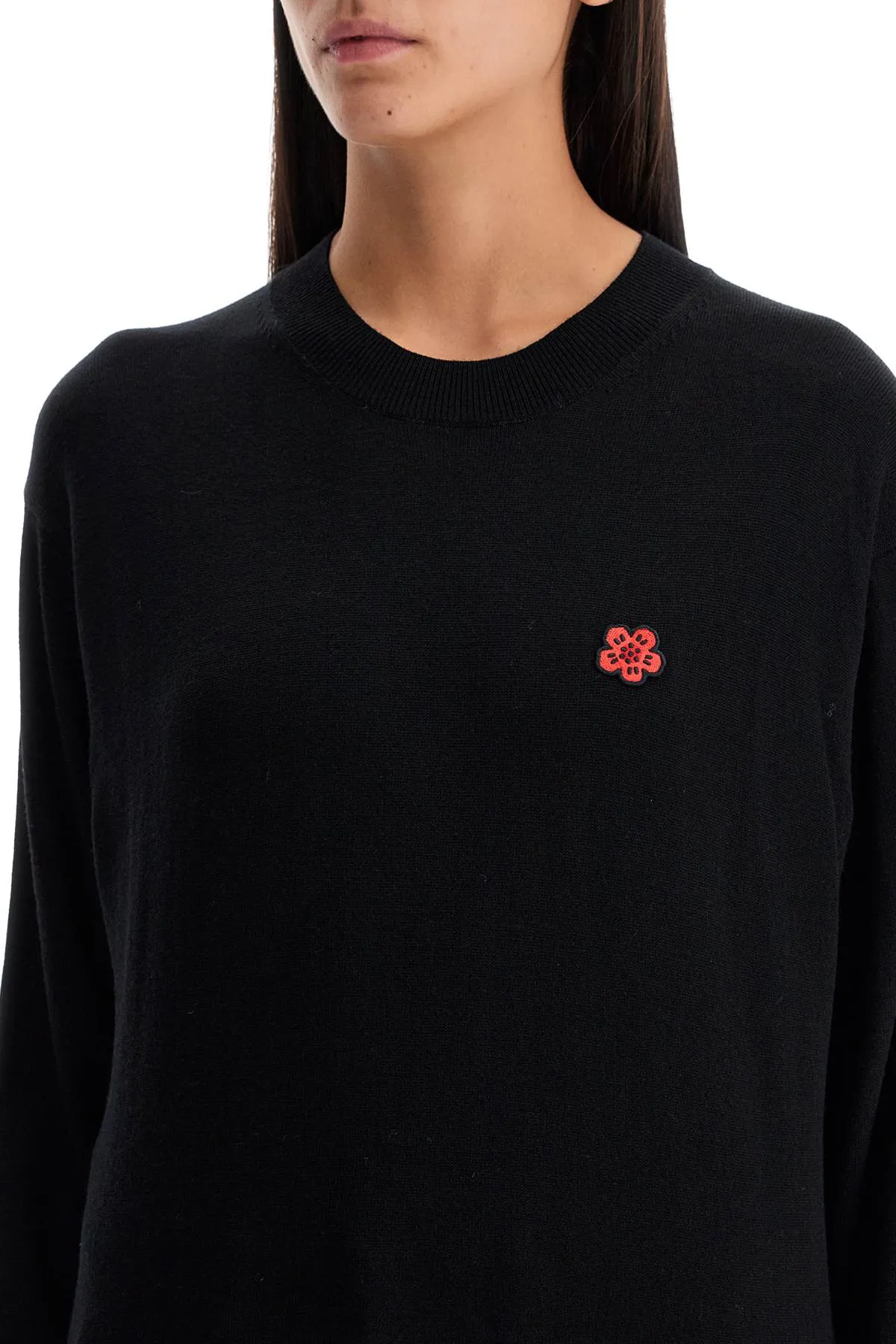 boke flower pullover FE62PU4893LB BLACK