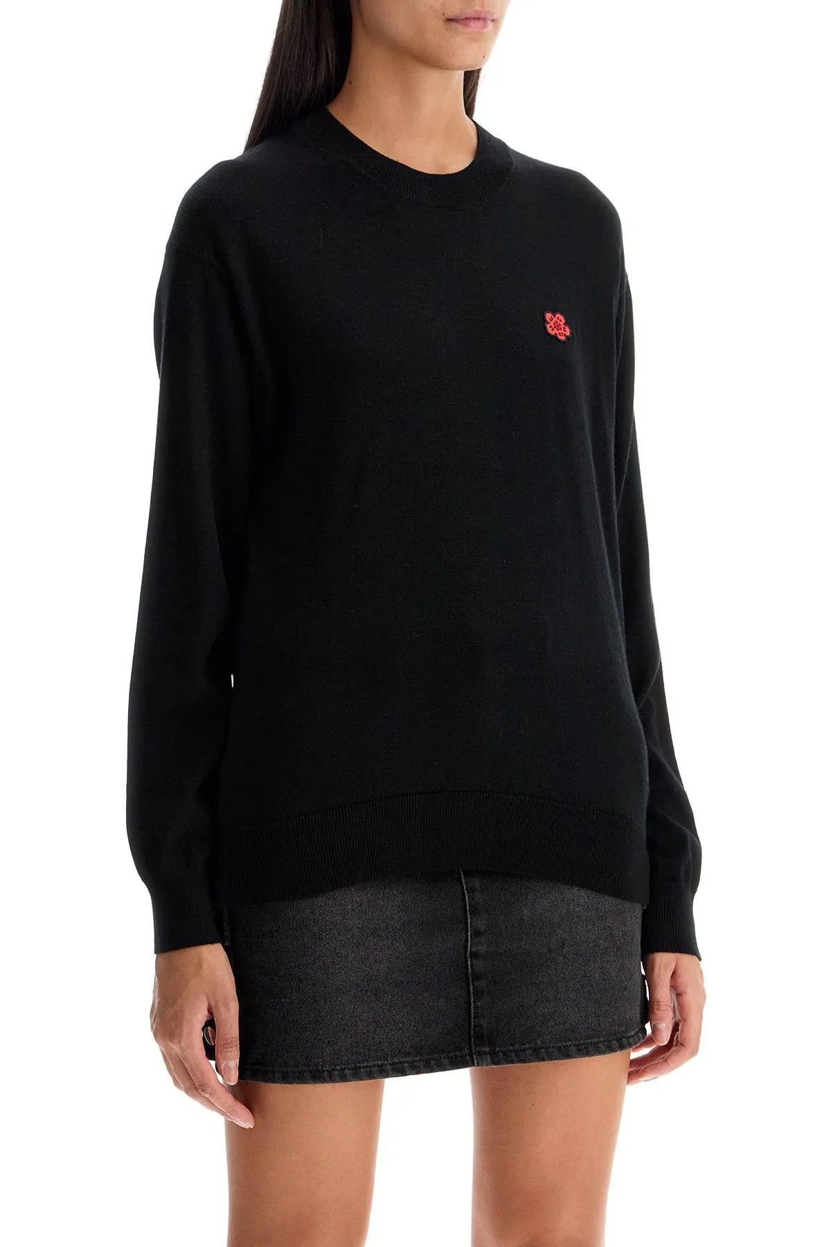 boke flower pullover FE62PU4893LB BLACK