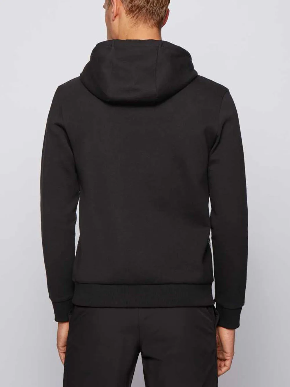 BOSS Logo Sweatshirt with Gold Lining Black