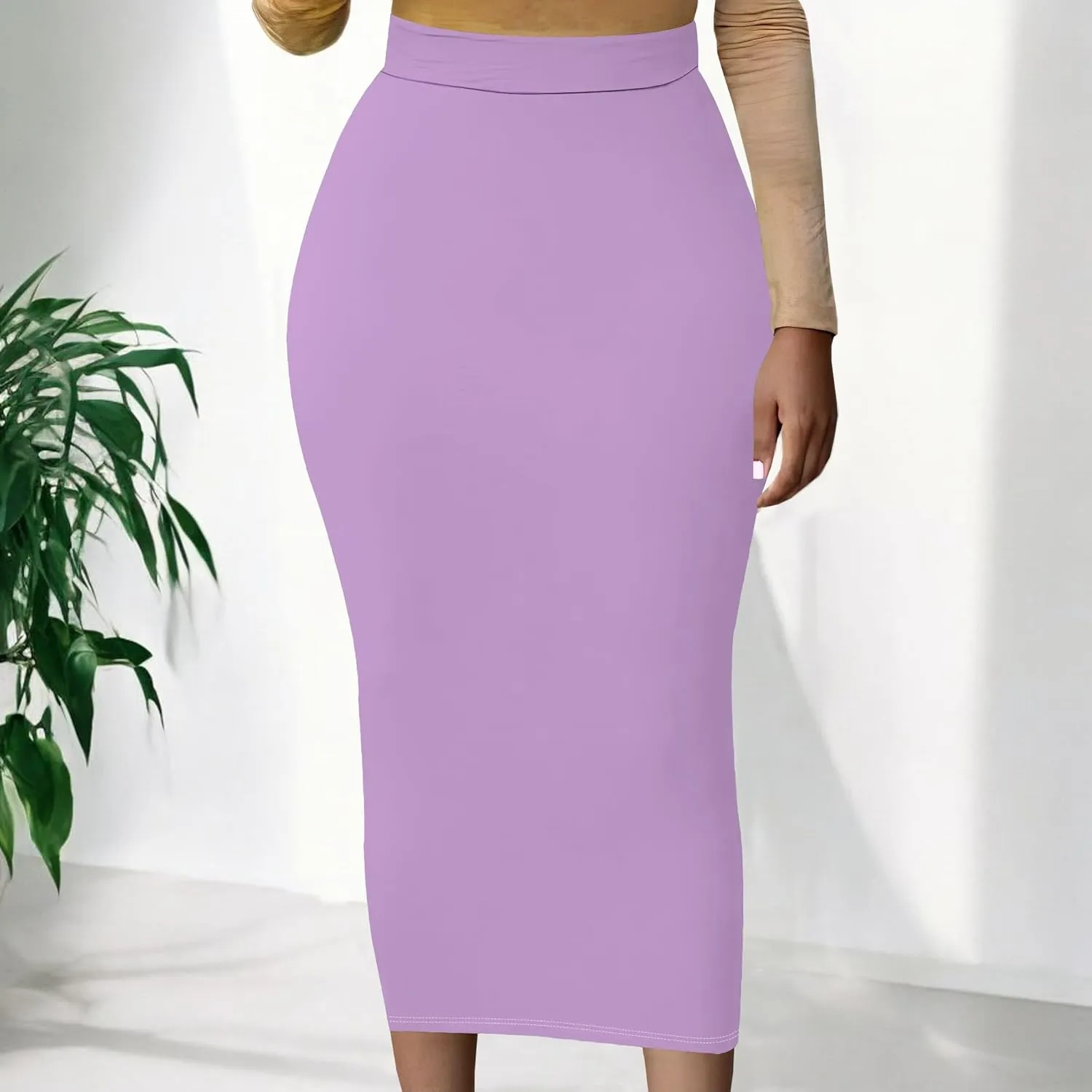 BXBY Women's Slim fit Bodycon Party Club Night Out Elegant Ruched High Waist Long Pencil Skirt with Side Shirring