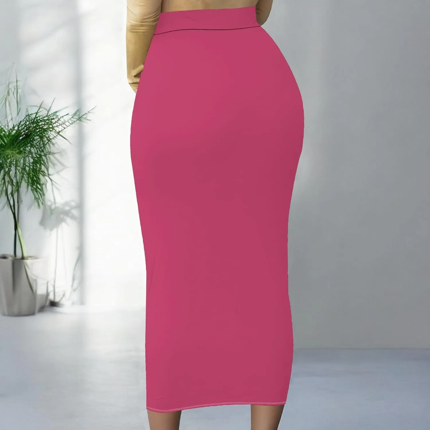 BXBY Women's Slim fit Bodycon Party Club Night Out Elegant Ruched High Waist Long Pencil Skirt with Side Shirring