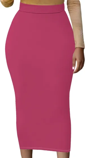 BXBY Women's Slim fit Bodycon Party Club Night Out Elegant Ruched High Waist Long Pencil Skirt with Side Shirring