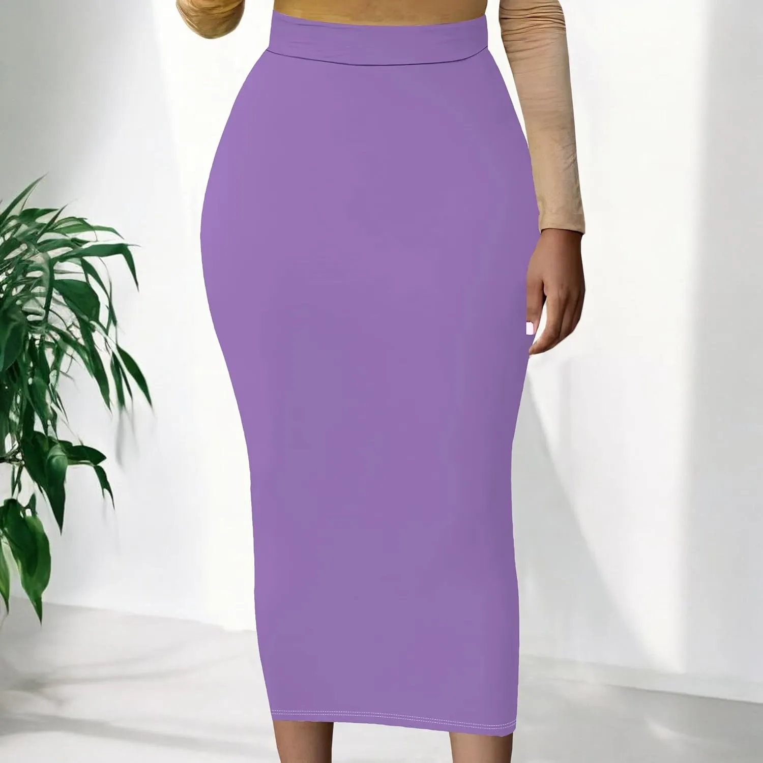BXBY Women's Slim fit Bodycon Party Club Night Out Elegant Ruched High Waist Long Pencil Skirt with Side Shirring