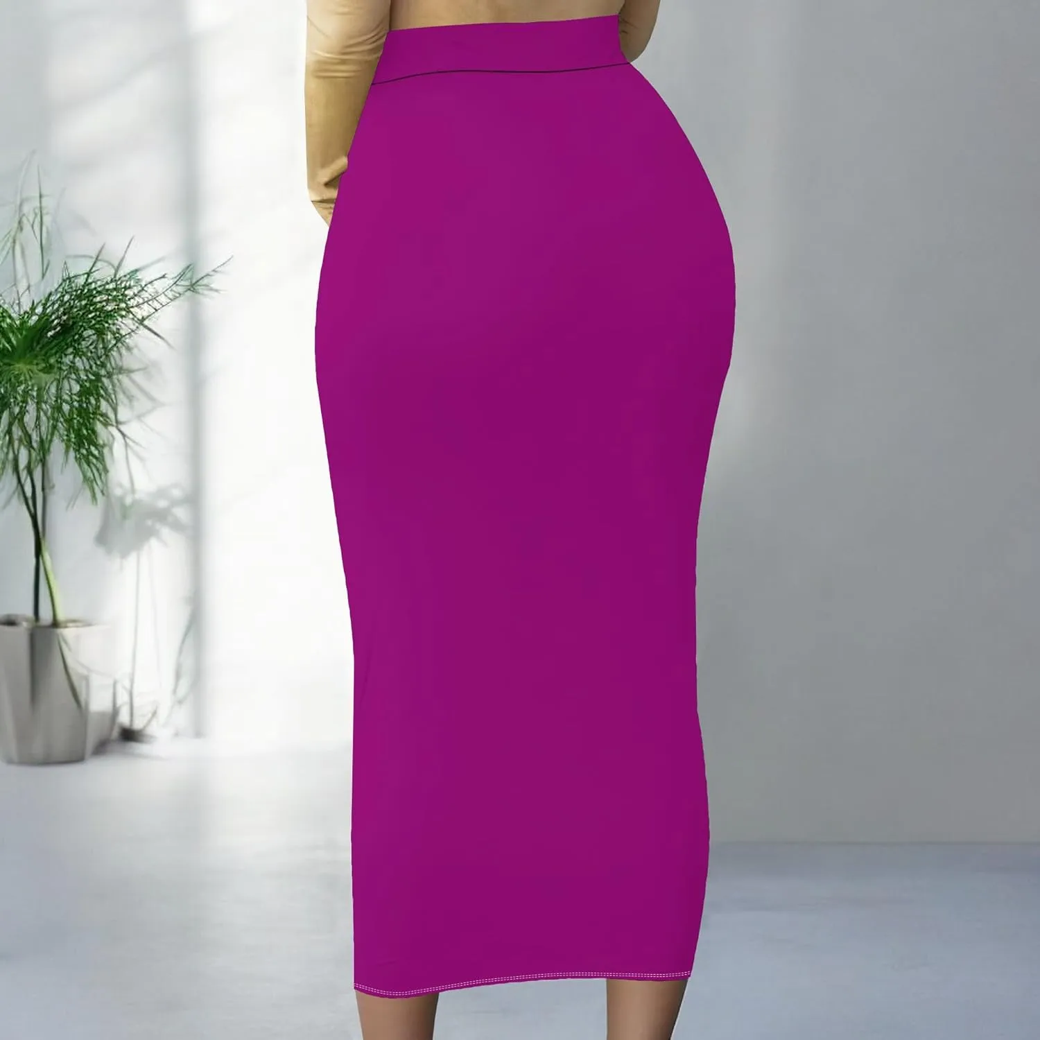 BXBY Women's Slim fit Bodycon Party Club Night Out Elegant Ruched High Waist Long Pencil Skirt with Side Shirring