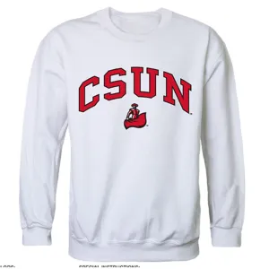 CSUN California State University Northridge Campus Crewneck Pullover Sweatshirt Sweater White