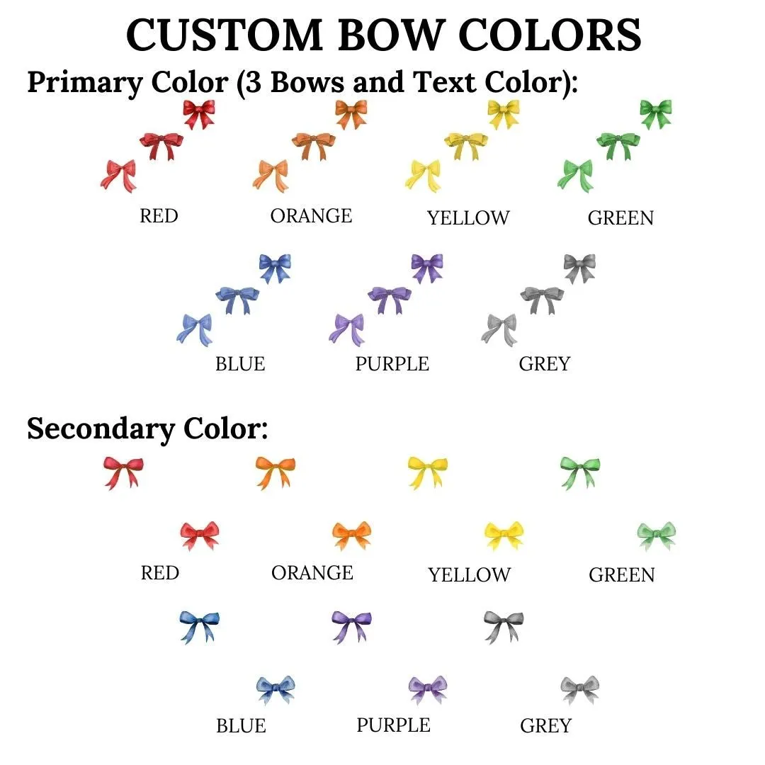 Custom Team Baseball And Bow Collage Comfort Color Tee