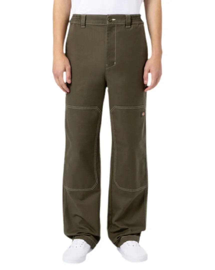 Dickies Florala Double Knee Twill Pants - Moss