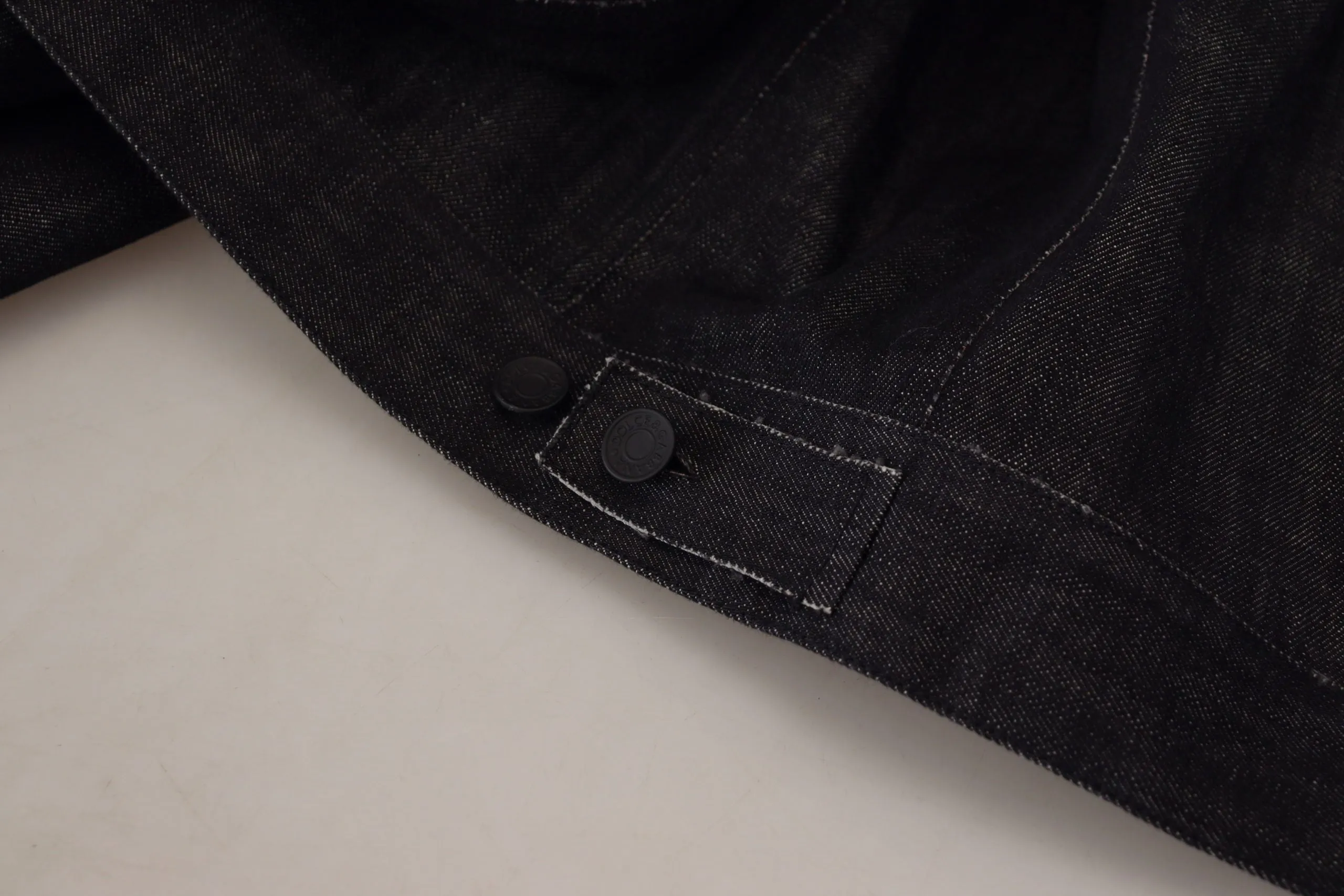 Dolce & Gabbana Elegant Black Denim Jacket
