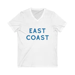 East Coast retro brand tee, Original East Coast Tee  East Coast Tee Unisex Jersey Short Sleeve V-Neck Tee, Gift for Student