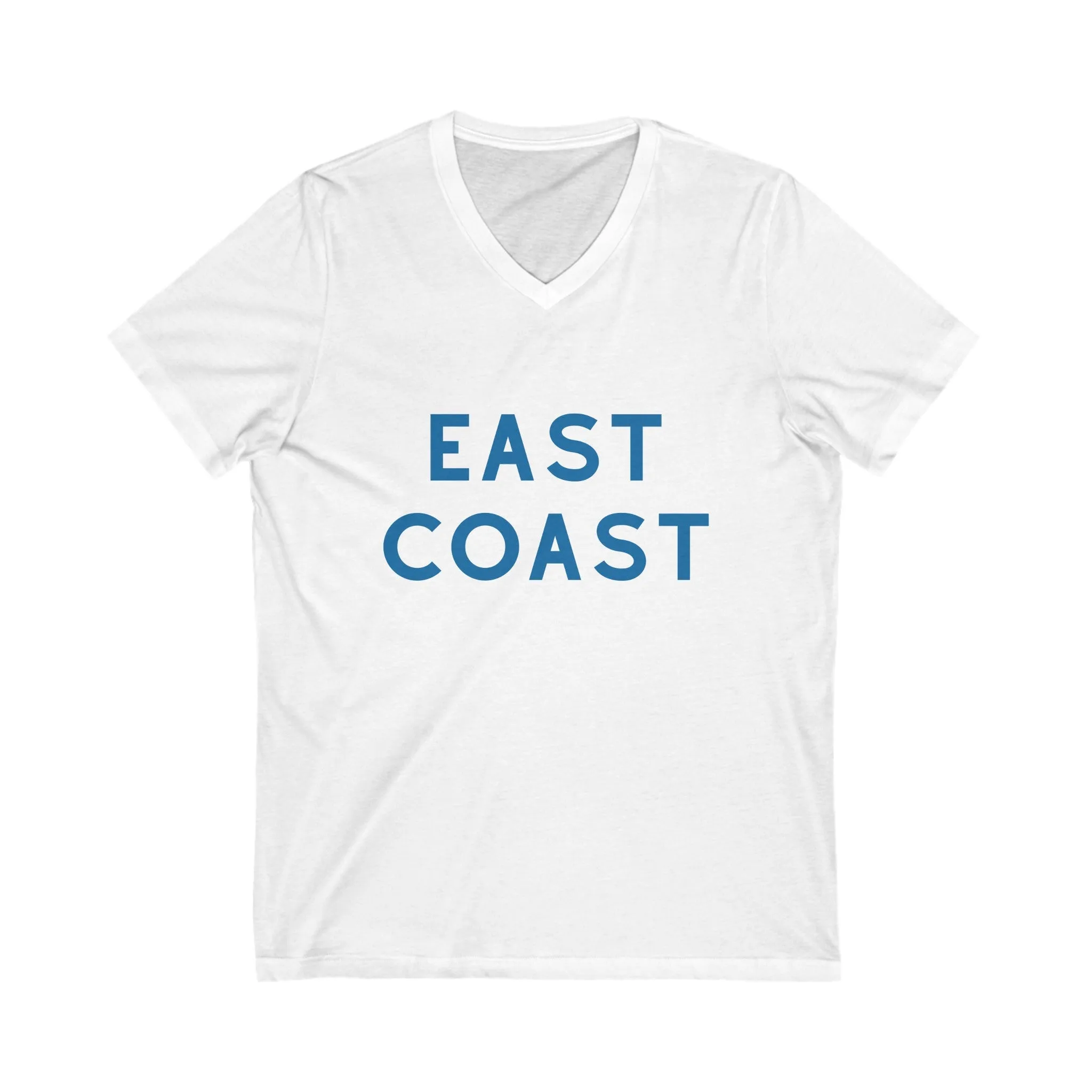 East Coast retro brand tee, Original East Coast Tee  East Coast Tee Unisex Jersey Short Sleeve V-Neck Tee, Gift for Student