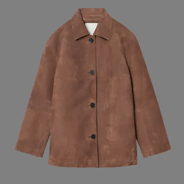 Elara - Collared Suede Jacket