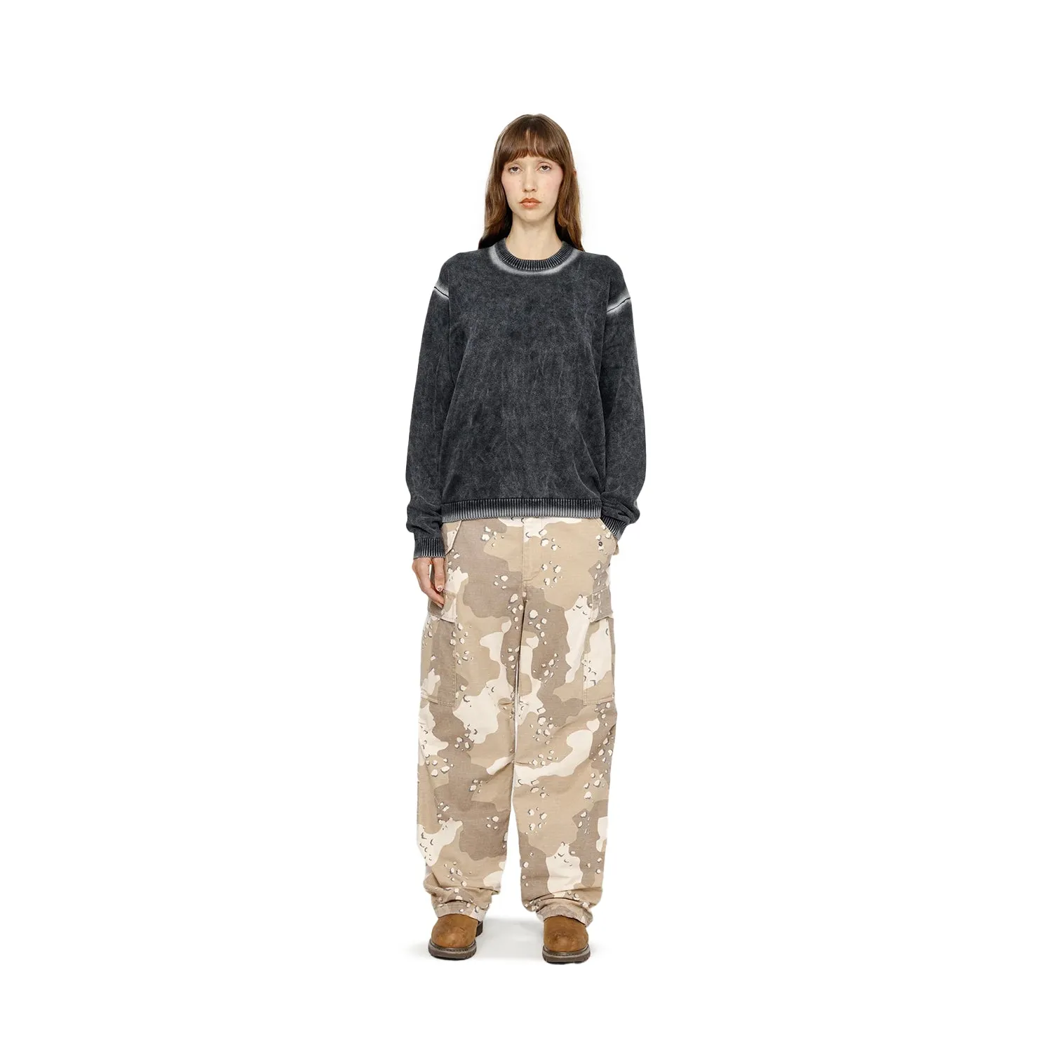 Faded Cotton Knit Crew