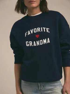 {Favorite Daughter} Favorite Grandma Heart Logo Sweatshirt