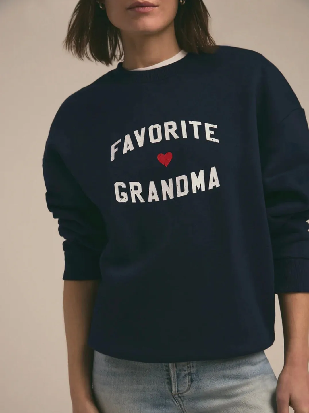 {Favorite Daughter} Favorite Grandma Heart Logo Sweatshirt