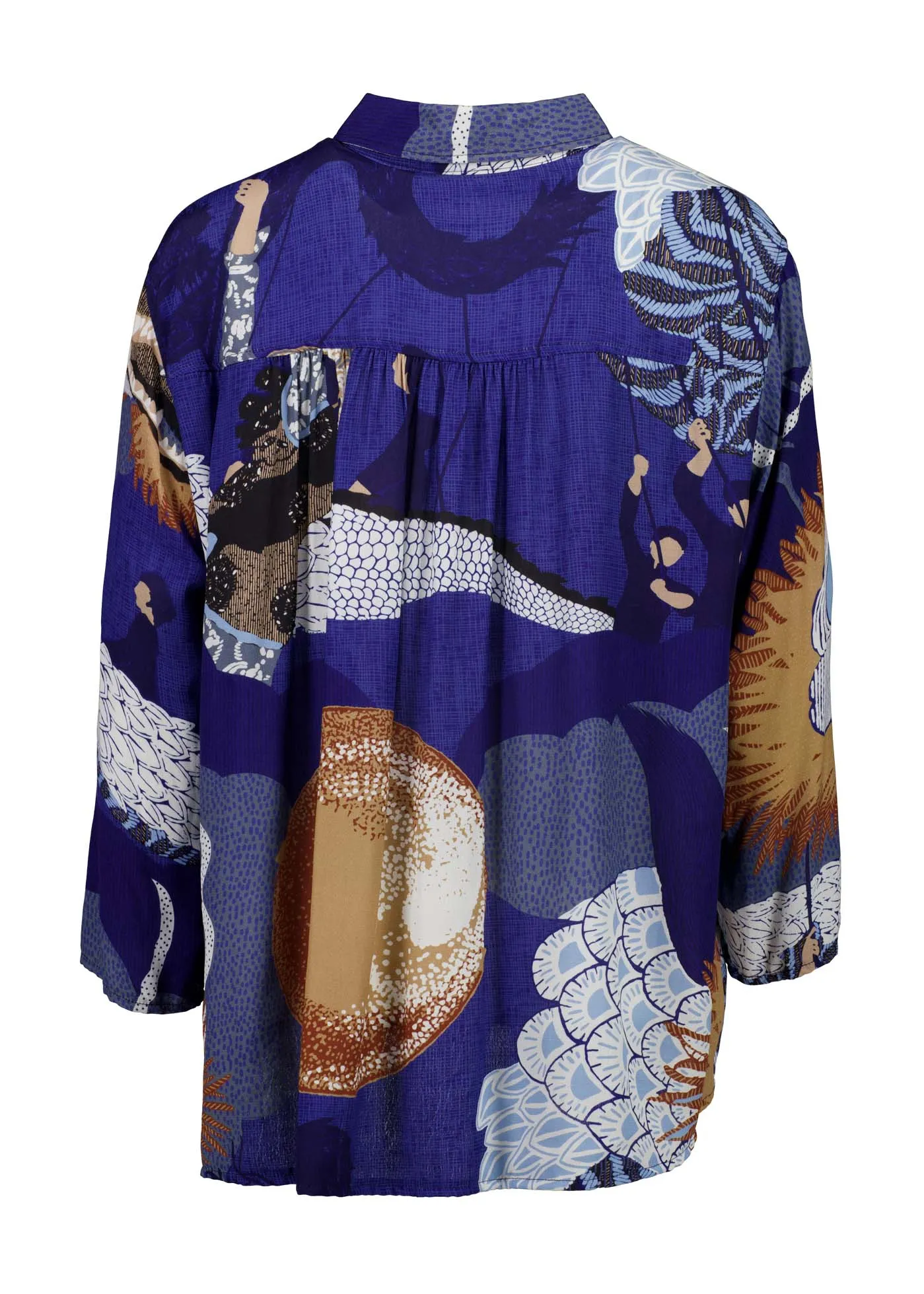 Festival Shirt Blue in Viscose