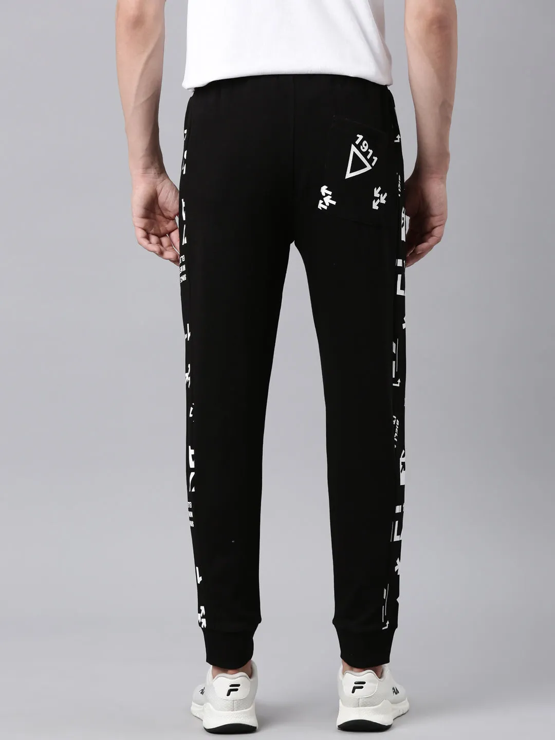 Fila Grey Neefam Men's Ribbed Joggers