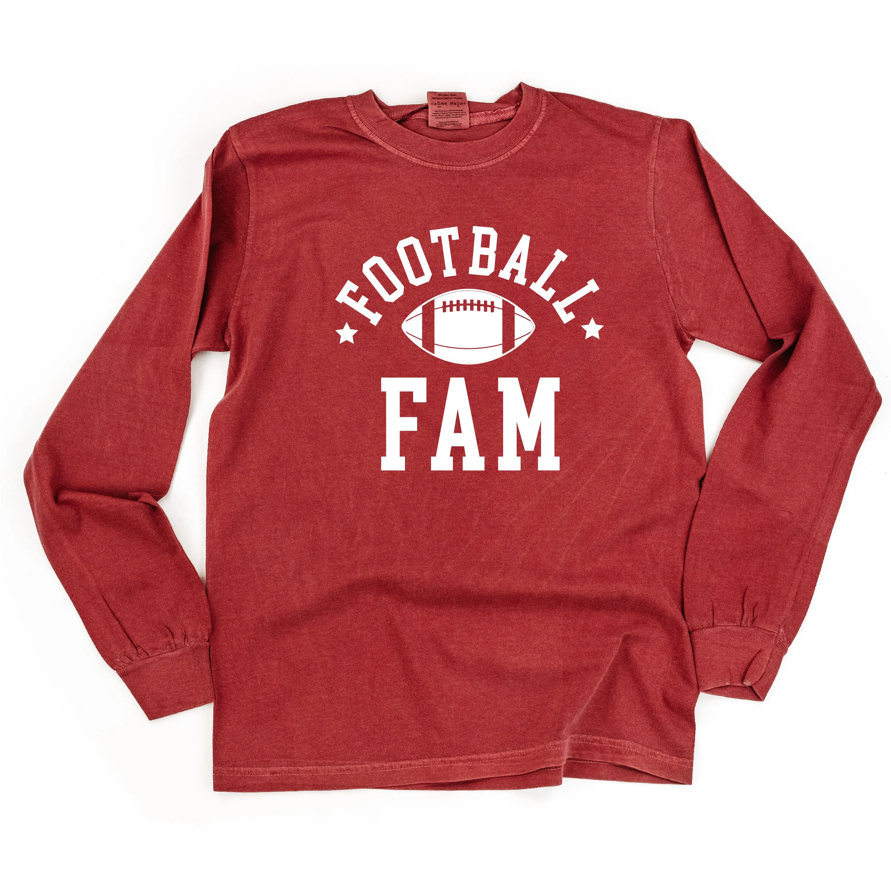 Football Fam - LONG SLEEVE COMFORT COLORS TEE