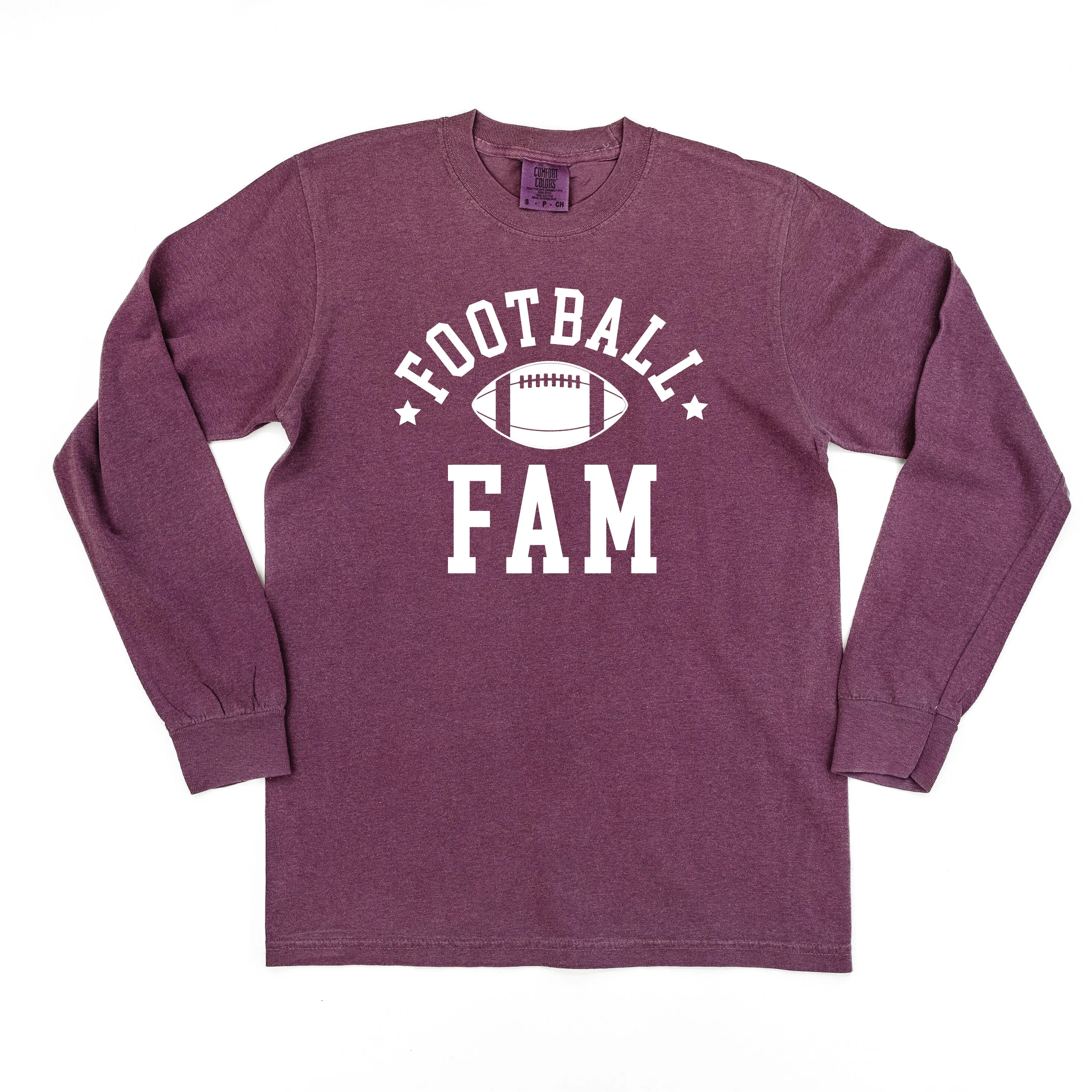 Football Fam - LONG SLEEVE COMFORT COLORS TEE
