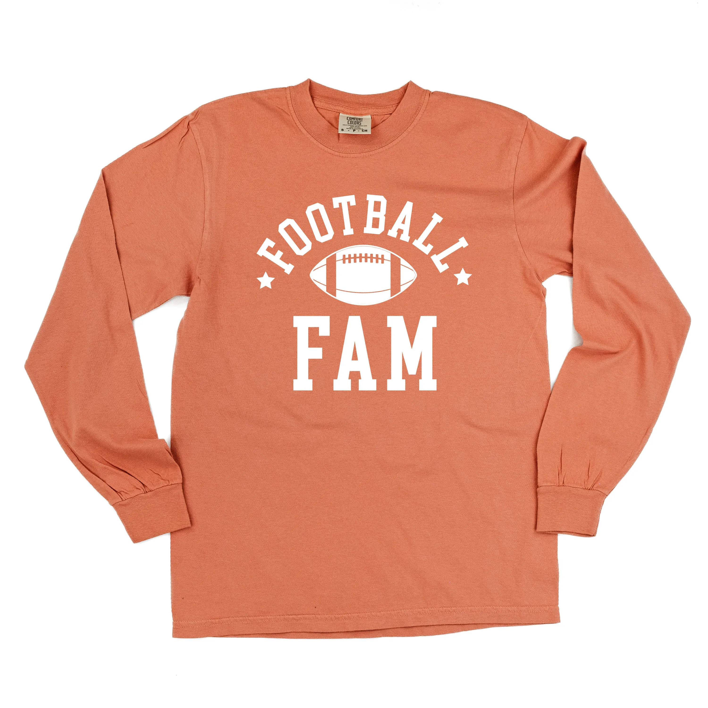 Football Fam - LONG SLEEVE COMFORT COLORS TEE